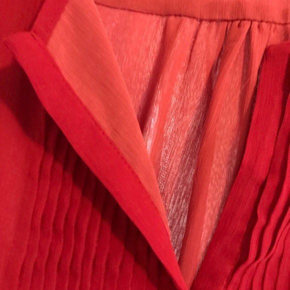  5 for $25 semi-sheer layered red blouse NY&C - Picture 2 of 6